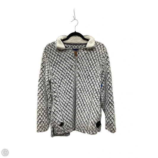 Jacket Faux Fur & Sherpa By Simply Southern In Grey, Size: S