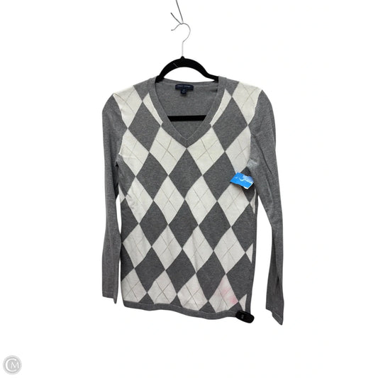 Top Long Sleeve By Tommy Hilfiger In Grey, Size: S