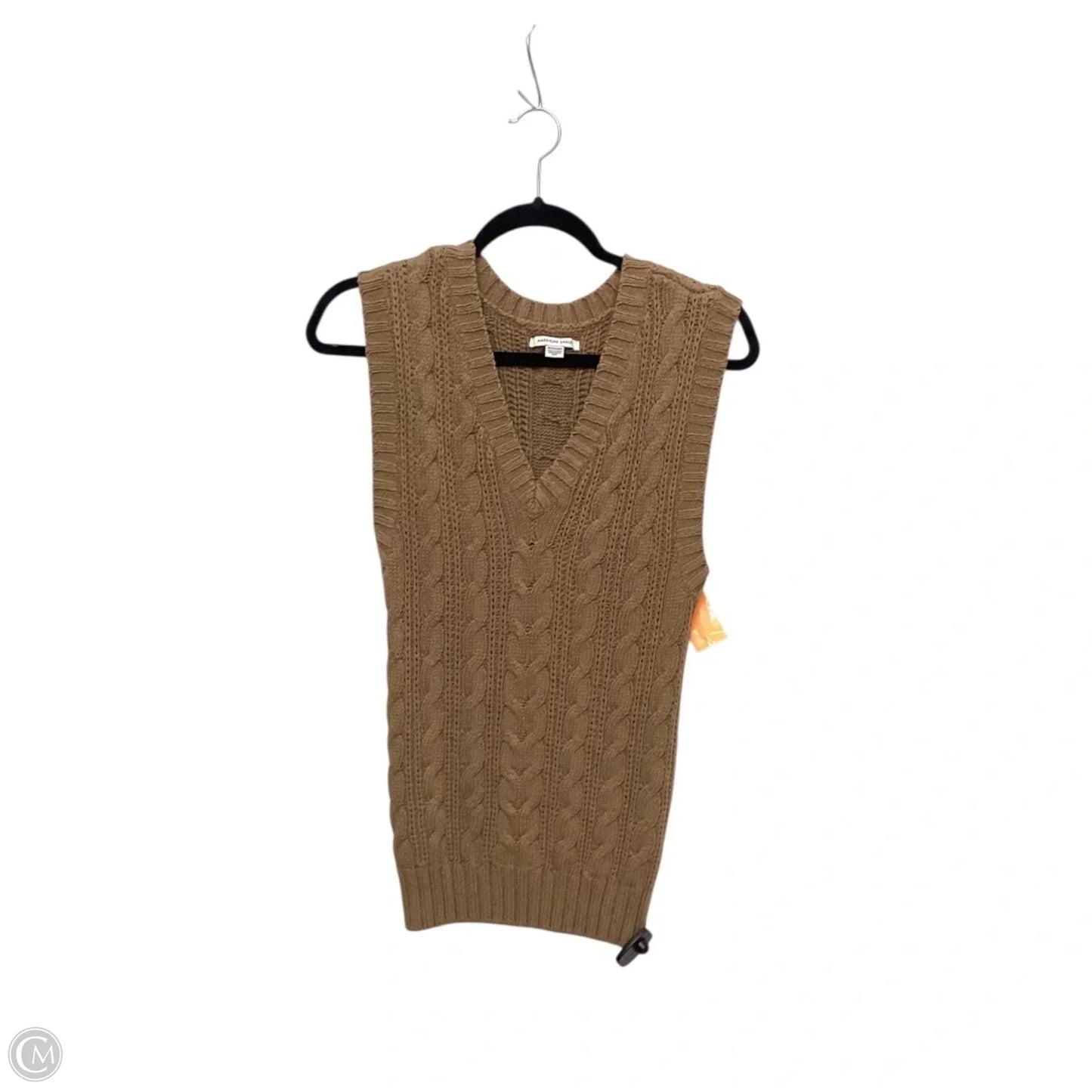 Vest Sweater By American Eagle In Brown, Size: Xs