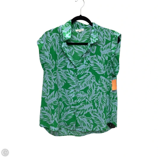 Top Sleeveless By Pleione In Green, Size: L