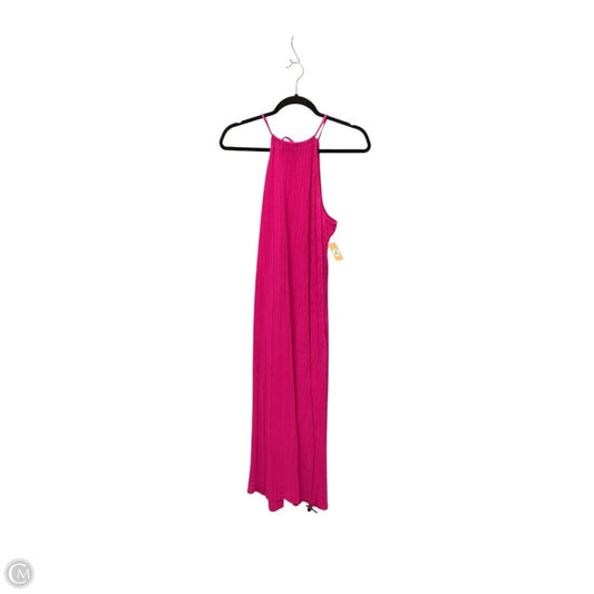 Dress Casual Midi By A New Day In Pink, Size: L