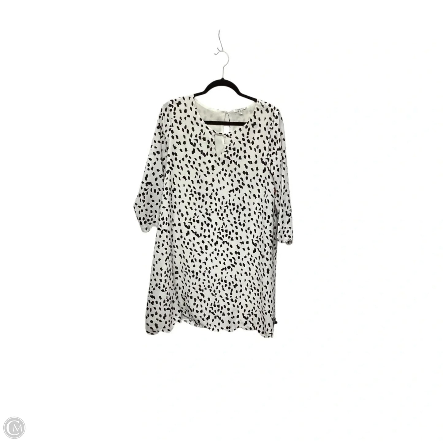 Dress Casual Midi By Jodifl In Black & White, Size: M