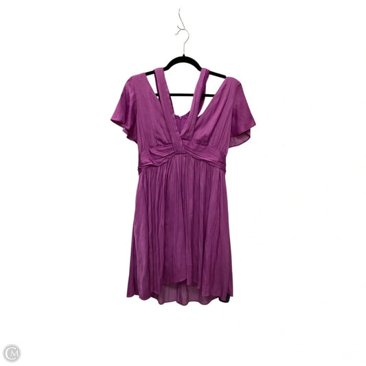 Dress Party Short By Anthropologie In Purple, Size: 8