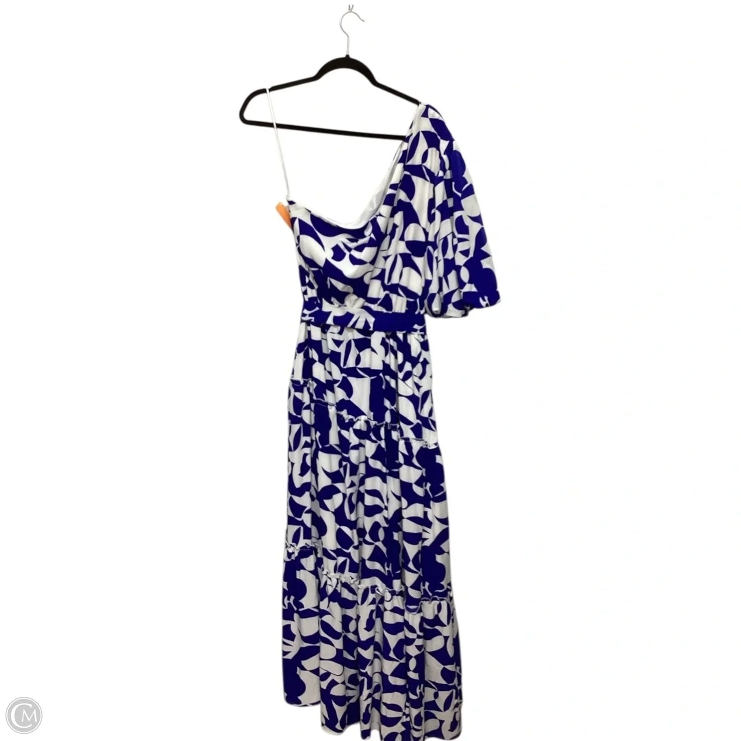 Dress Casual Maxi By Clothes Mentor In Blue & White, Size: 18