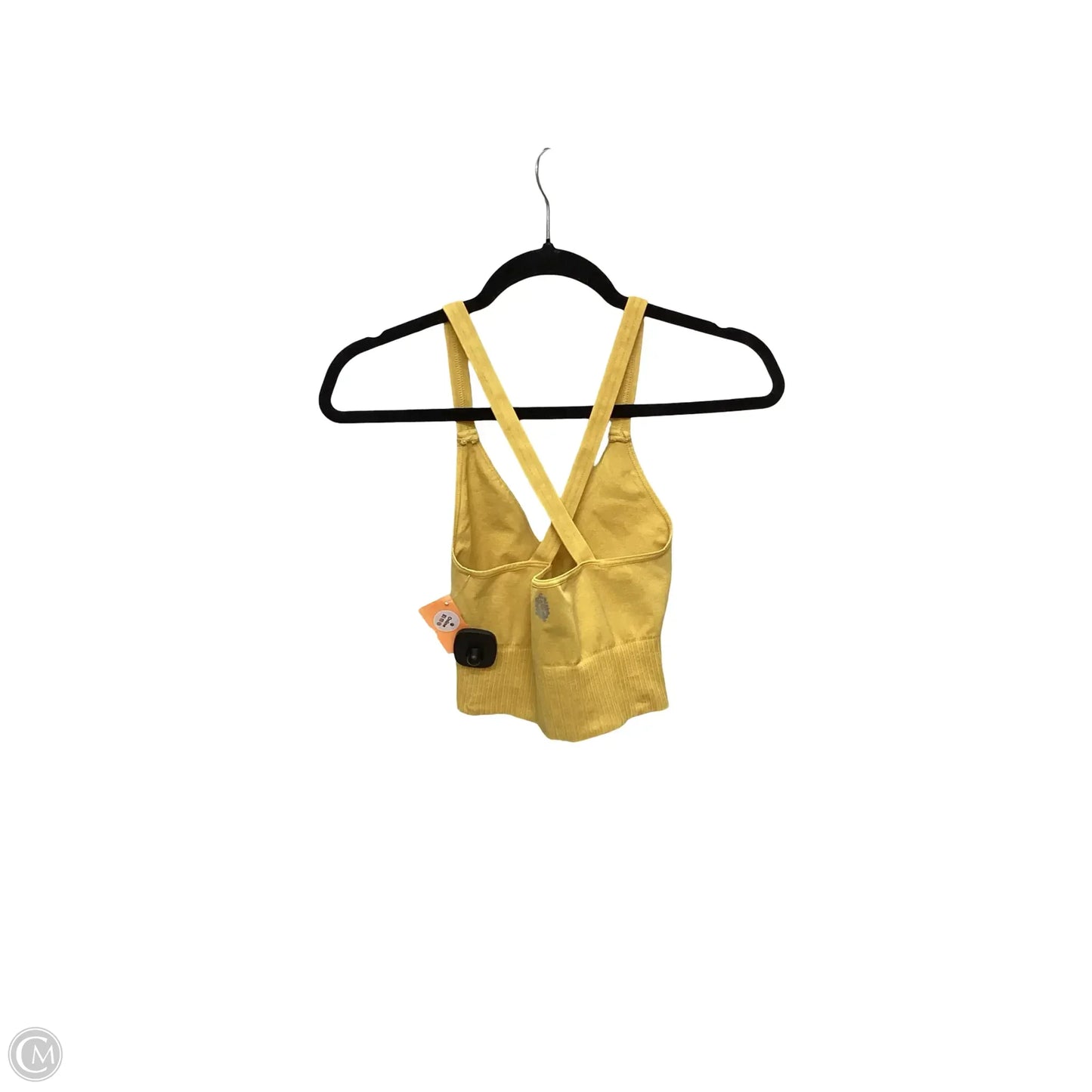 Athletic Bra By Free People In Yellow, Size: Xs