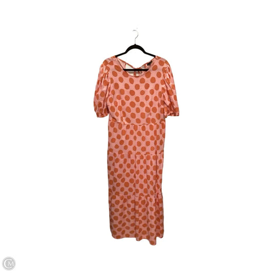Dress Casual Maxi By Who What Wear In Polkadot Pattern, Size: L