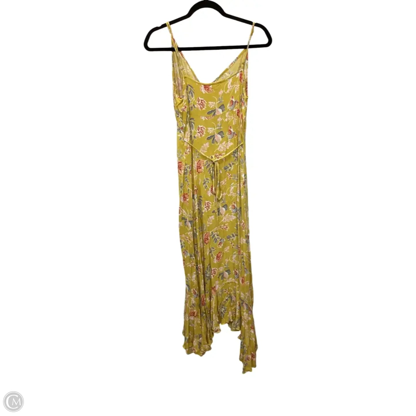 Dress Casual Midi By Clothes Mentor In Yellow, Size: L