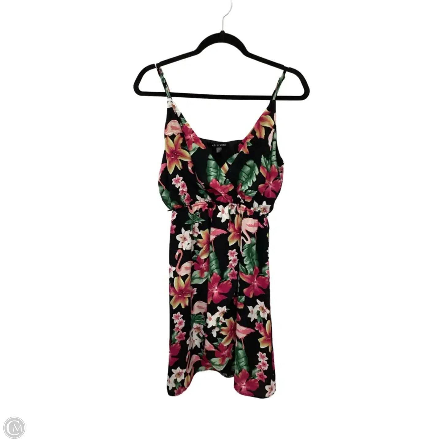Dress Casual Short By As U Wish In Tropical Print, Size: S