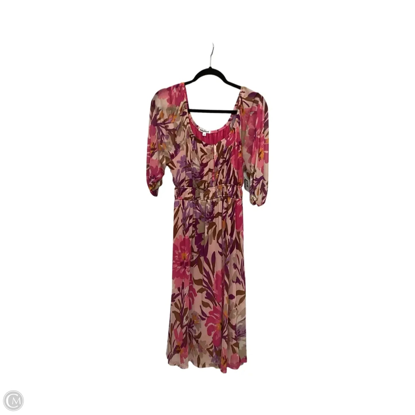 Dress Casual Midi By Kathy Ireland In Pink, Size: 1x