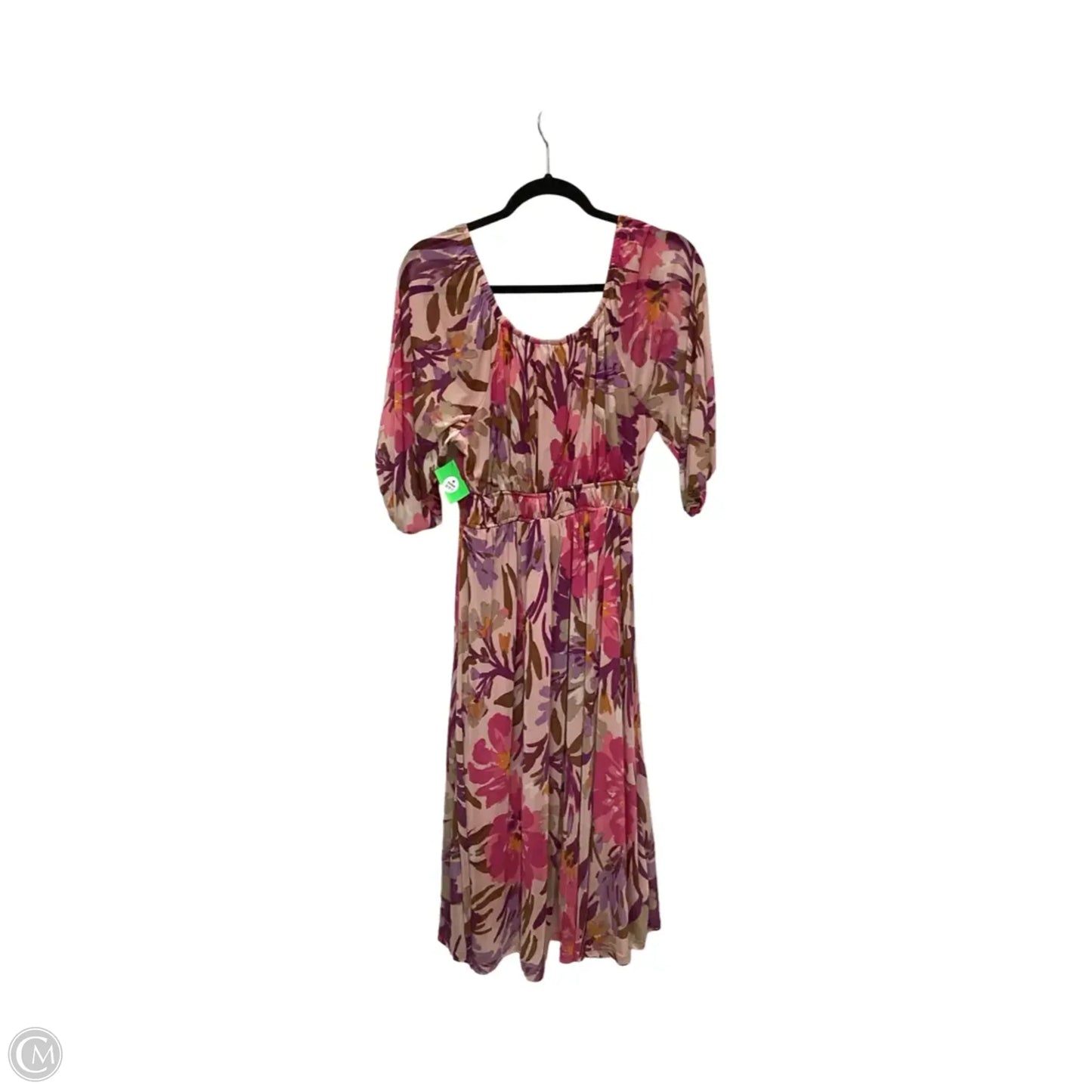 Dress Casual Midi By Kathy Ireland In Pink, Size: 1x