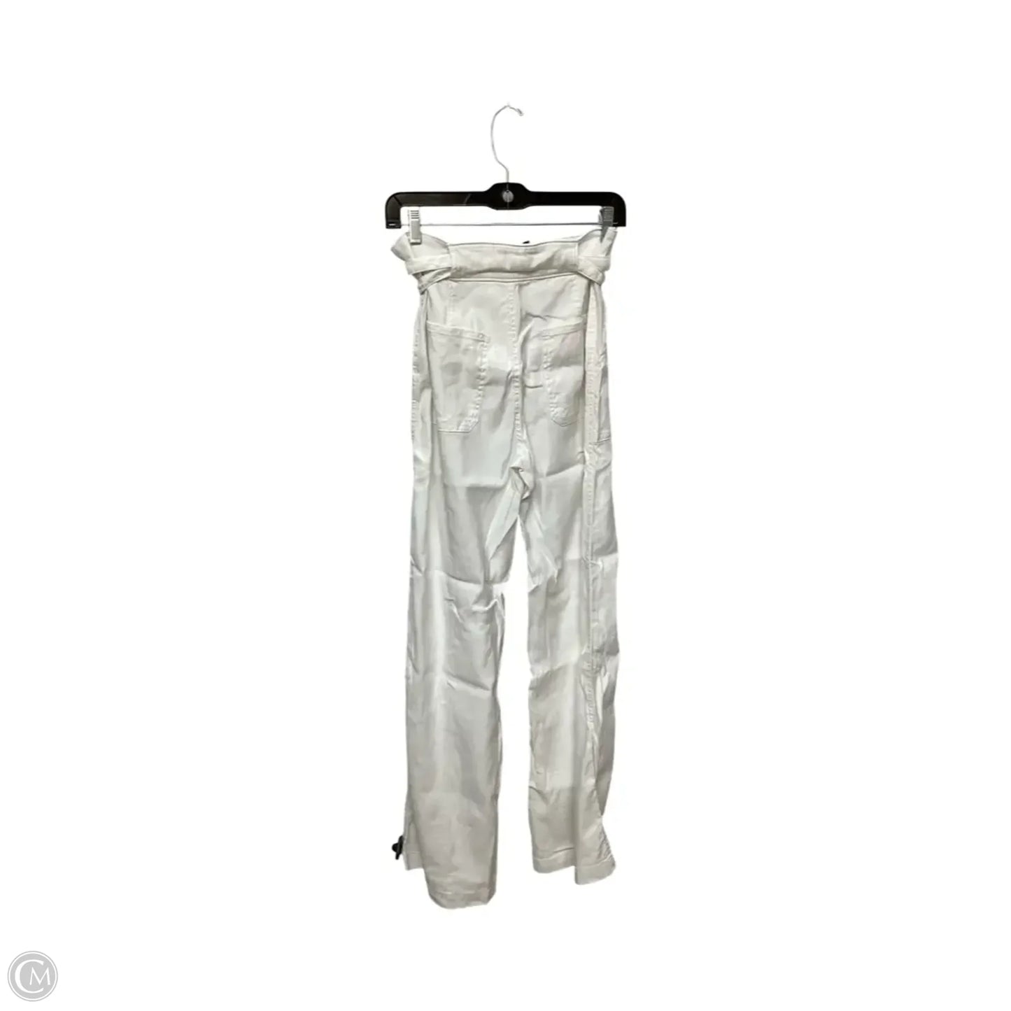 Designer Pants Wide Leg By Hudson In White, Size: 4