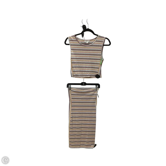 Skirt Set 2pc By Clothes Mentor In Striped Pattern, Size: S