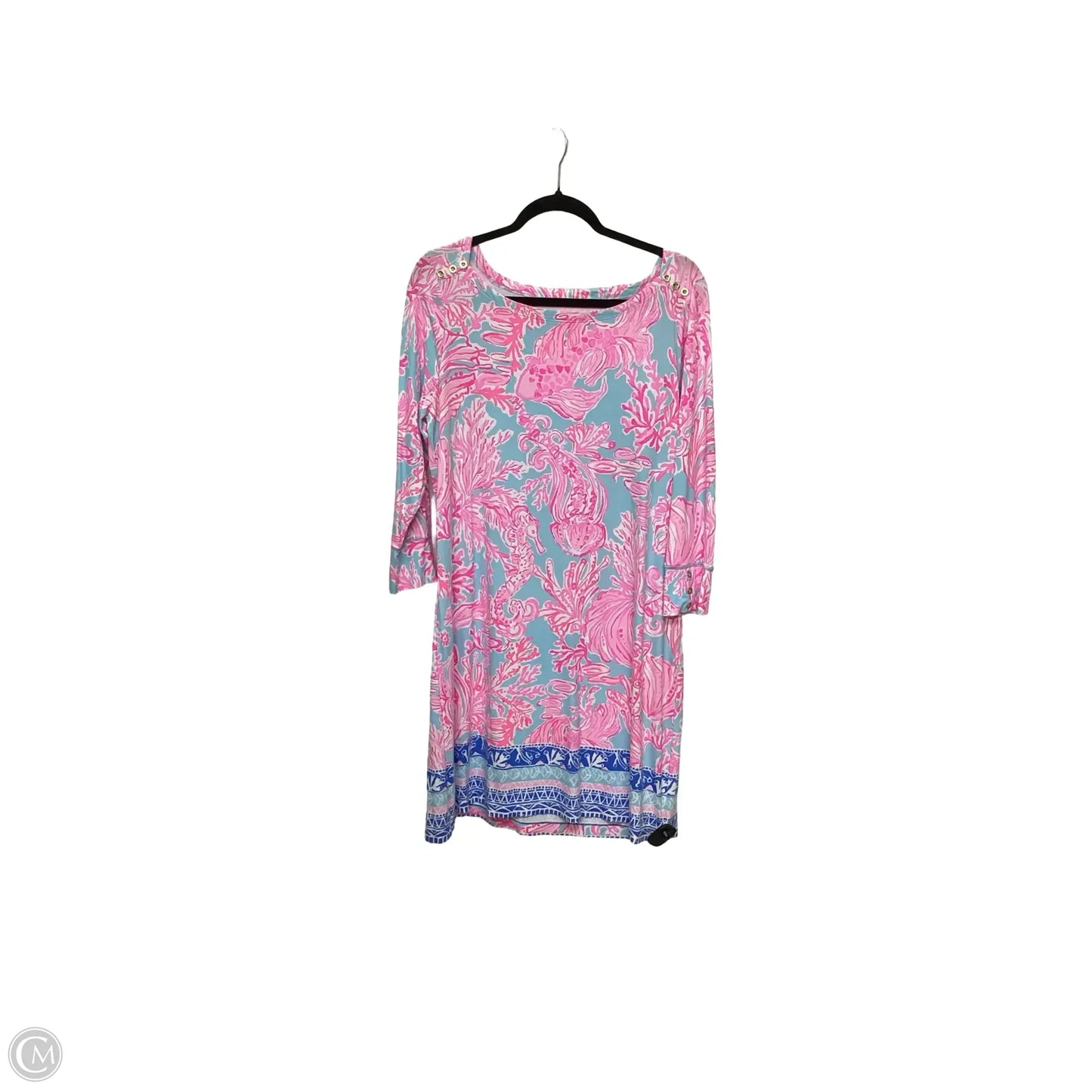 Dress Designer By Lilly Pulitzer In Blue & Pink, Size: Xl