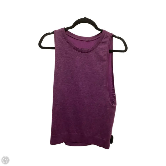 Athletic Tank Top By Lululemon In Purple, Size: 4