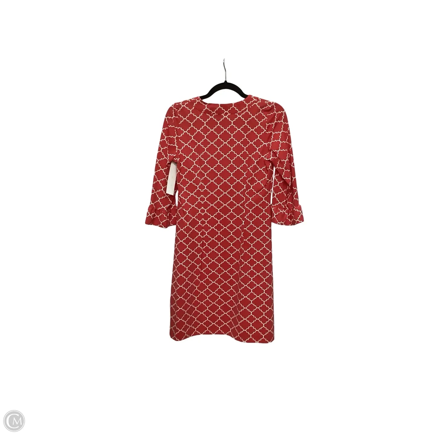 Designer Dress Casual Short By Cmb In Red, Size: S
