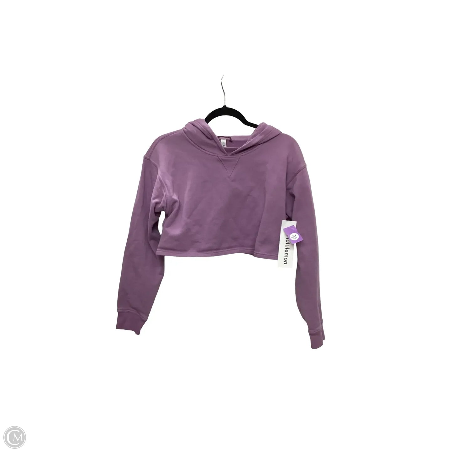 Athletic Sweatshirt Hoodie By Lululemon In Purple, Size: 8