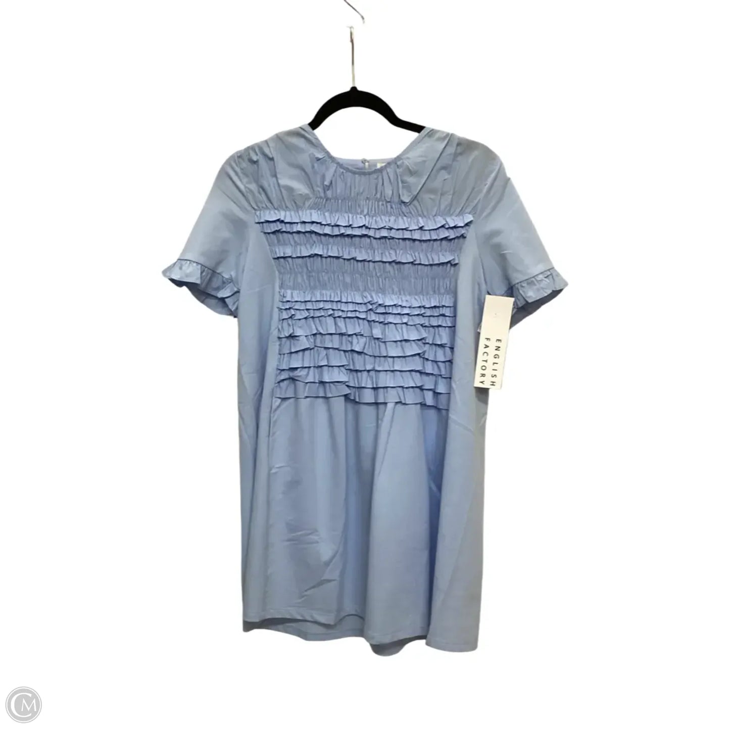 Dress Casual Short By English Factory In Blue, Size: Xs