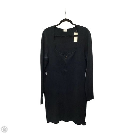 Dress Casual Midi By Abercrombie And Fitch In Black, Size: Xl