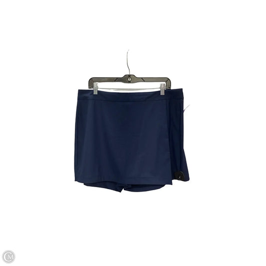 Athletic Skort By Spanx In Navy, Size: Xl