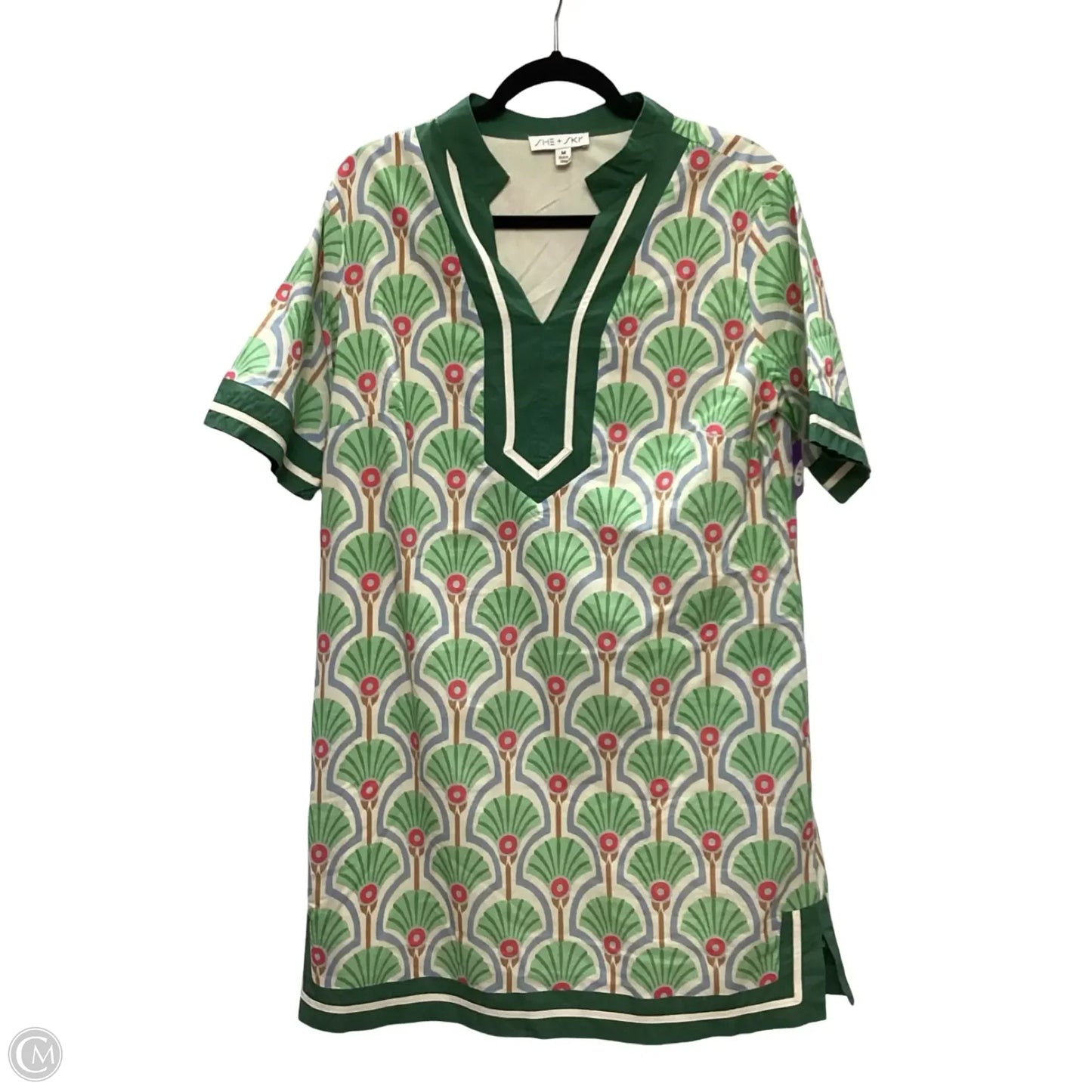 Dress Casual Short By She + Sky In Green, Size: M