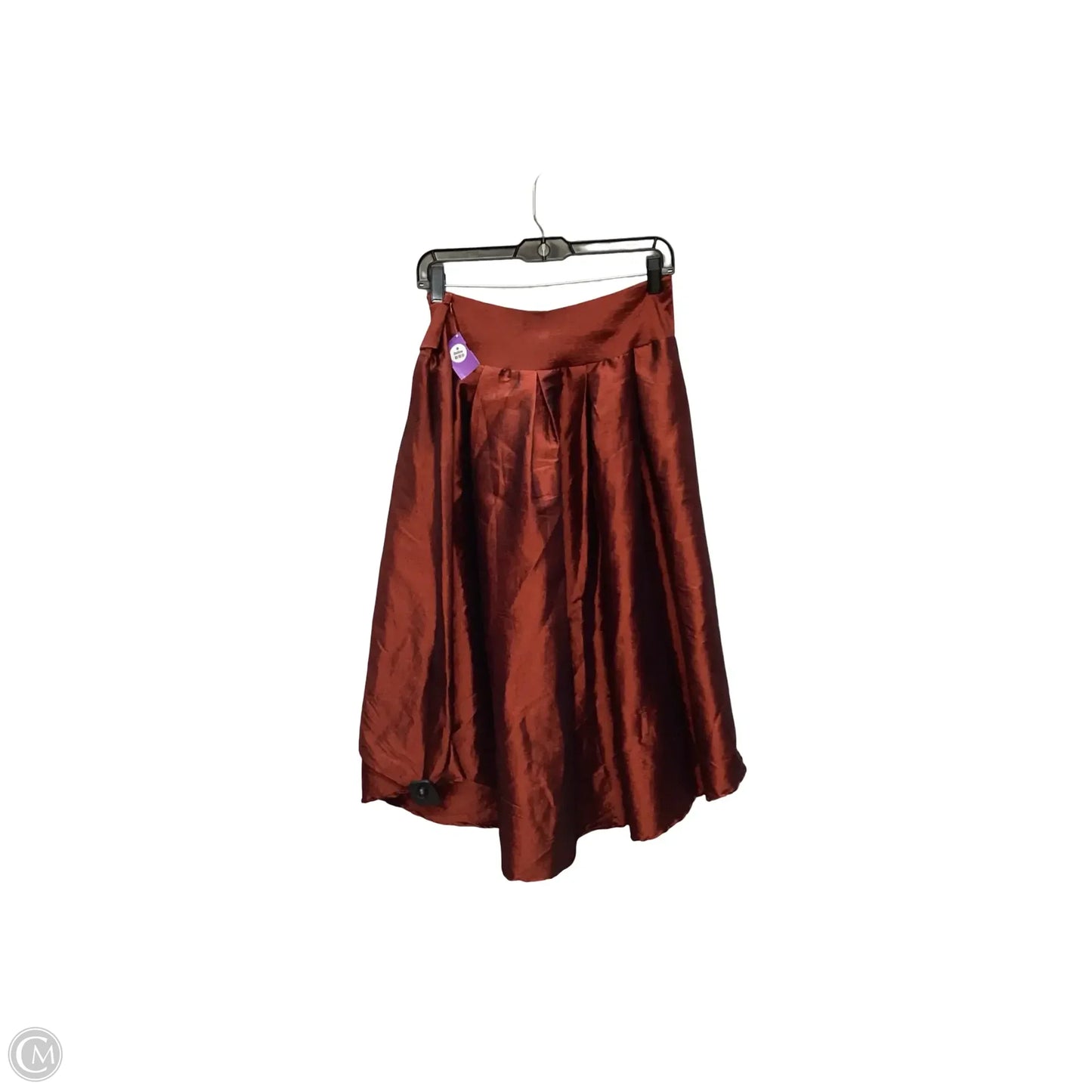 Skirt Midi By Clothes Mentor In Orange, Size: 1x