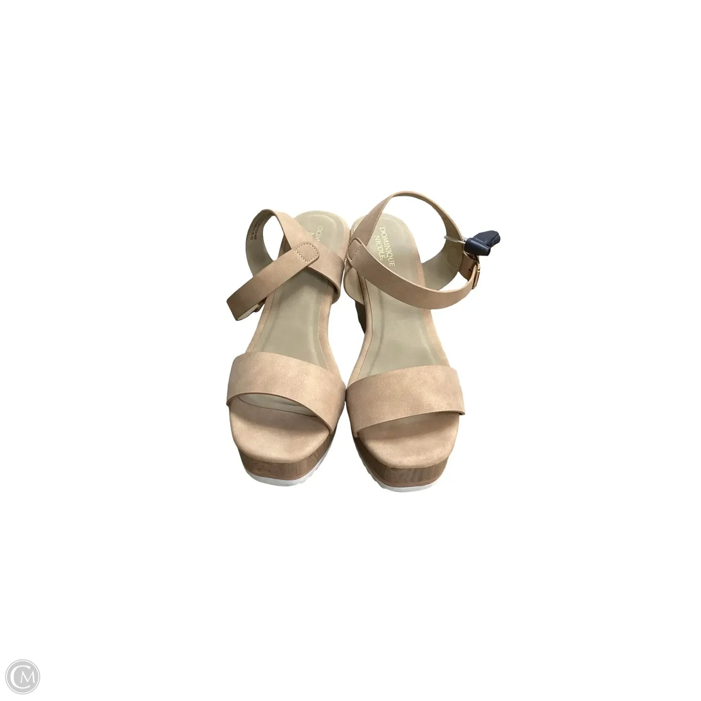 Sandals Heels Wedge By Clothes Mentor In Brown, Size: 10