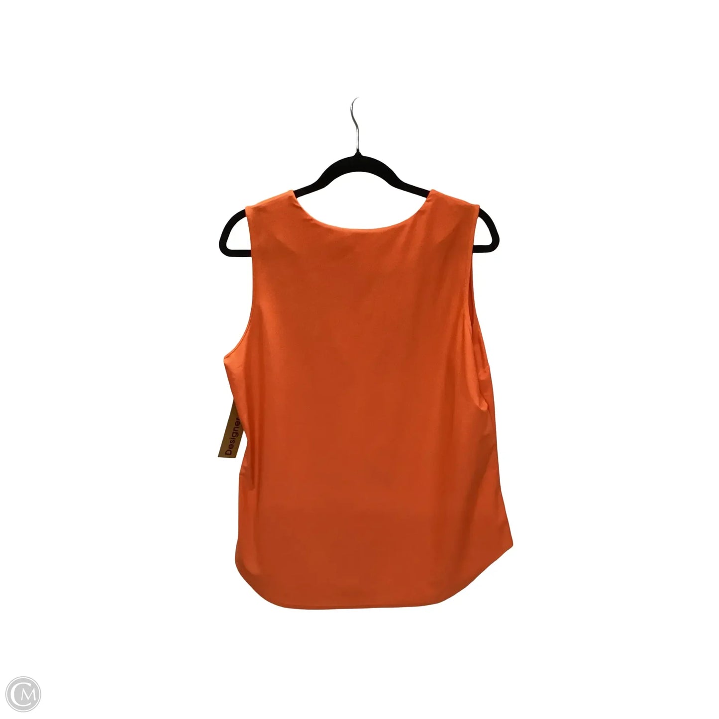 Designer Blouse Sleeveless By Jude Connally In Orange, Size: Xl