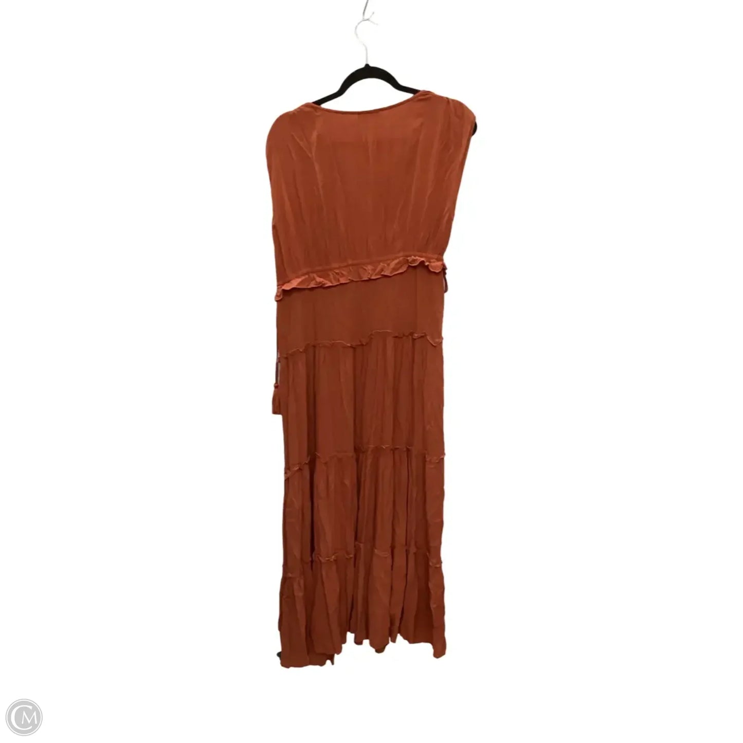 Dress Casual Maxi By In The Beginning In Orange, Size: L