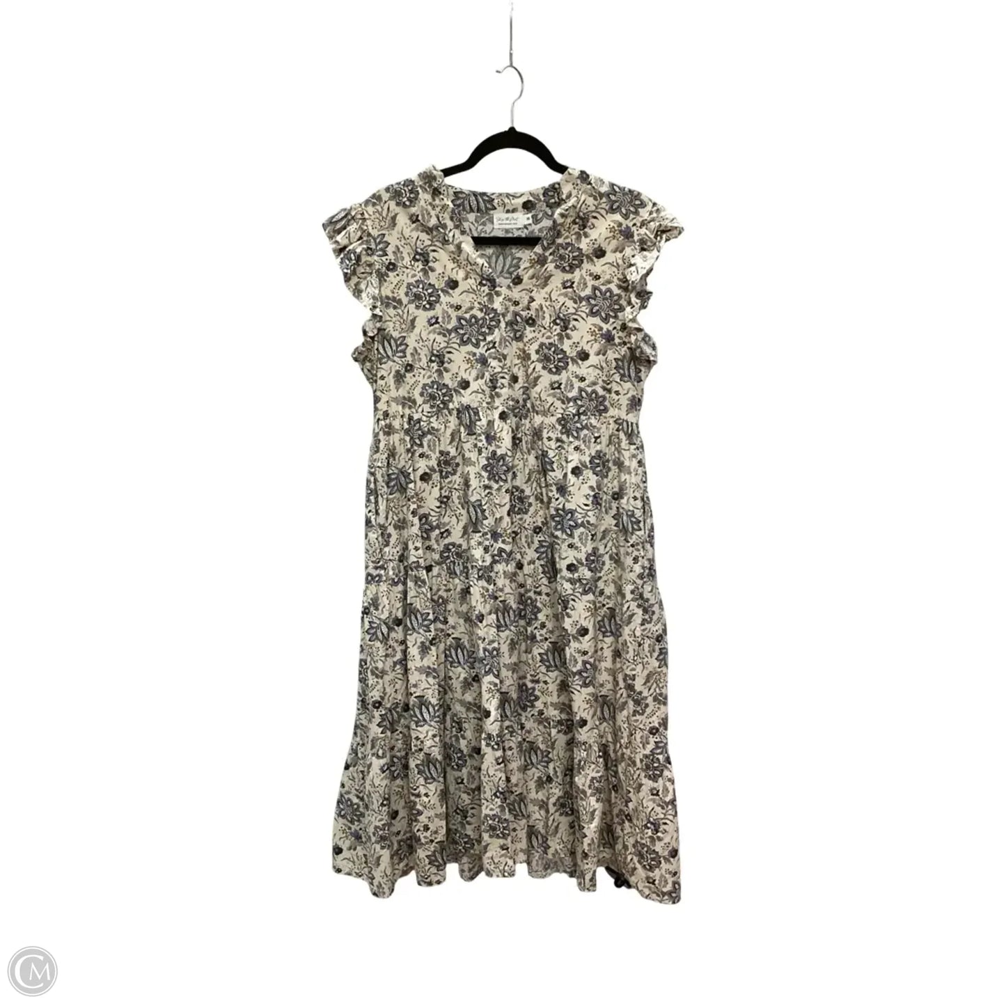 Dress Casual Maxi By Clothes Mentor In Ivory, Size: M