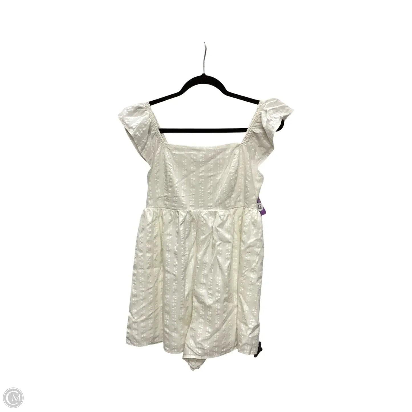 Romper By American Eagle In White, Size: M
