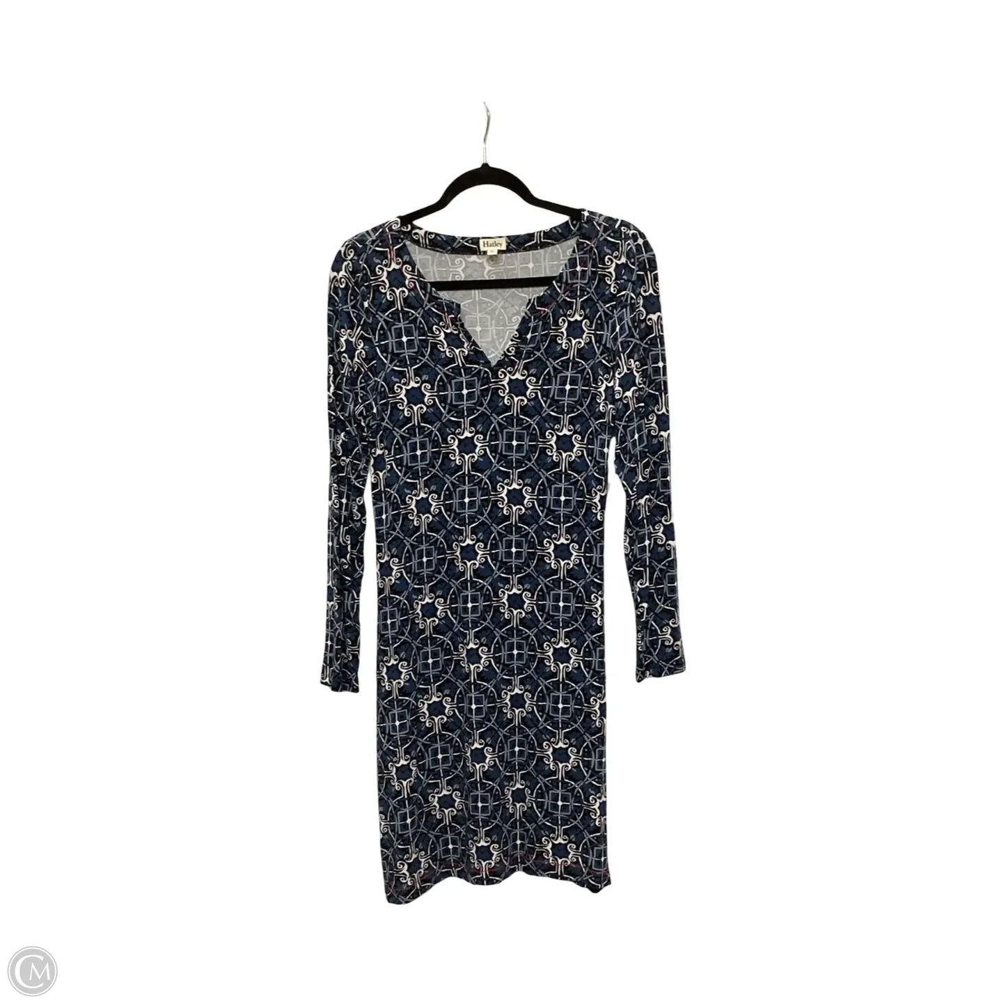 Designer Dress Casual Midi By Hatley In Blue, Size: S