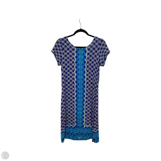 Designer Dress Casual Short By Hatley In Blue, Size: S