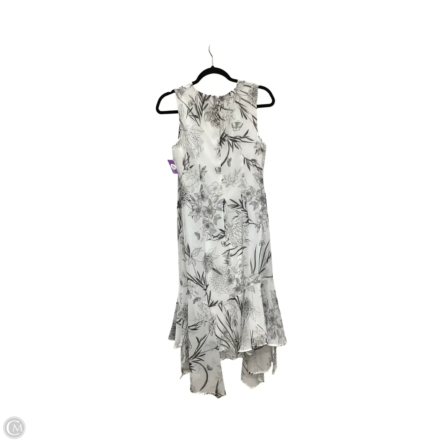 Dress Casual Midi By Calvin Klein In White, Size: 6