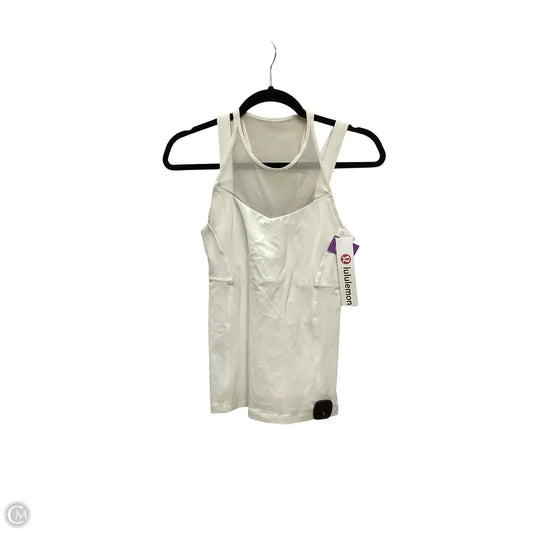 Athletic Tank Top By Lululemon In White, Size: 6