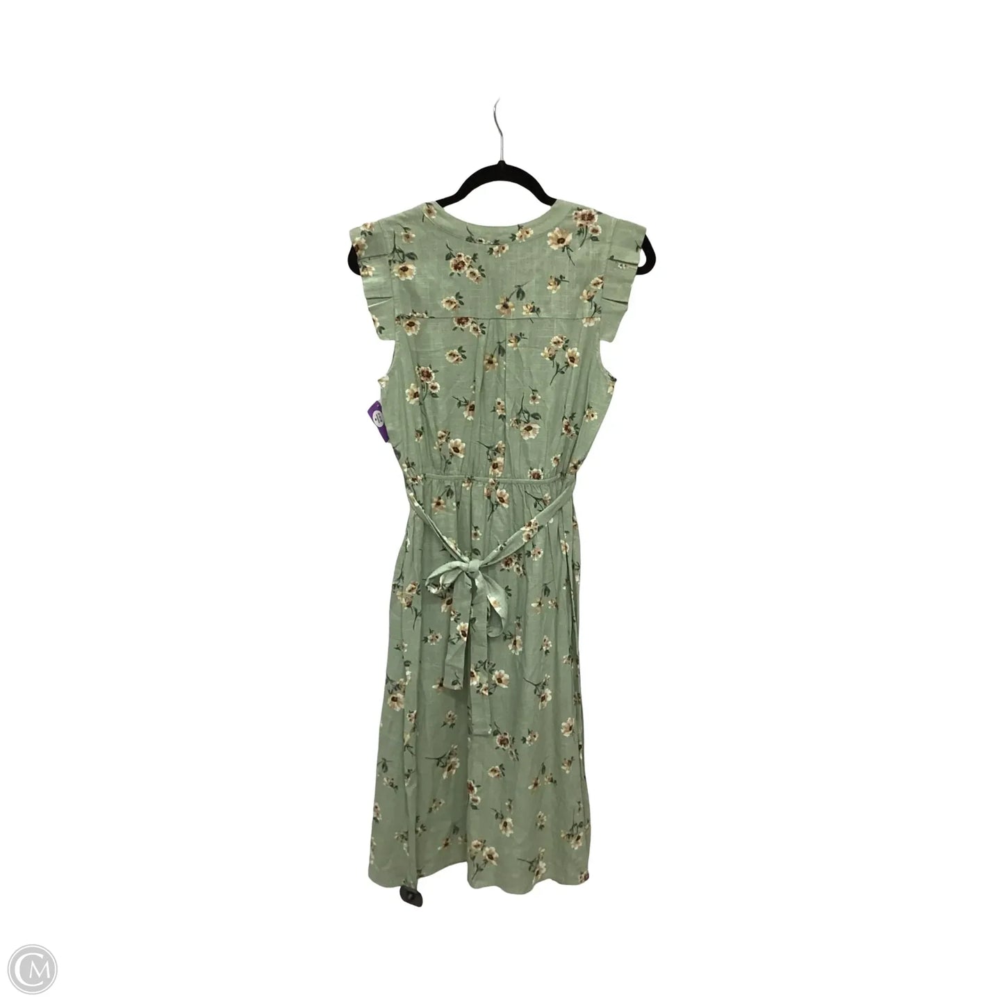 Dress Casual Midi By Monteau In Green, Size: S
