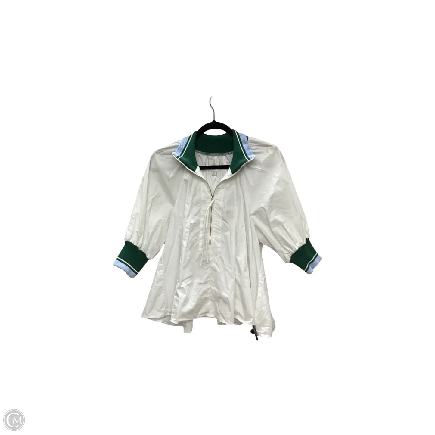 Blouse Short Sleeve By Maeve In White, Size: M