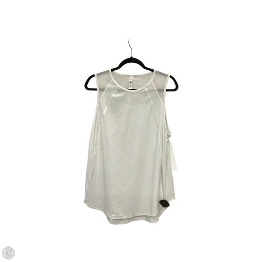 Athletic Tank Top By Lululemon In White, Size: 14