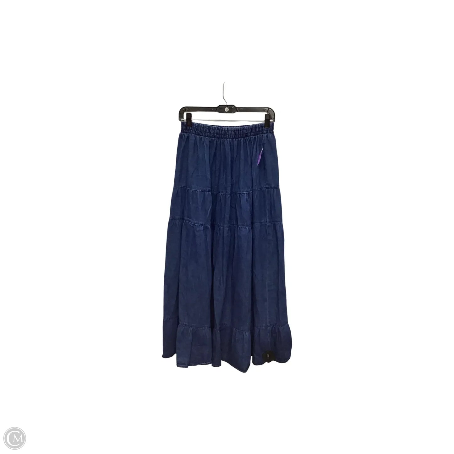 Skirt Midi By Blu Pepper In Blue Denim, Size: M