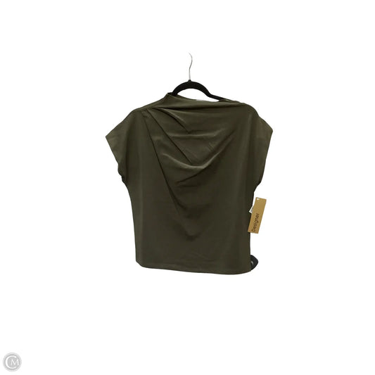 Designer Blouse Short Sleeve By Modern Citizen In Green, Size: S