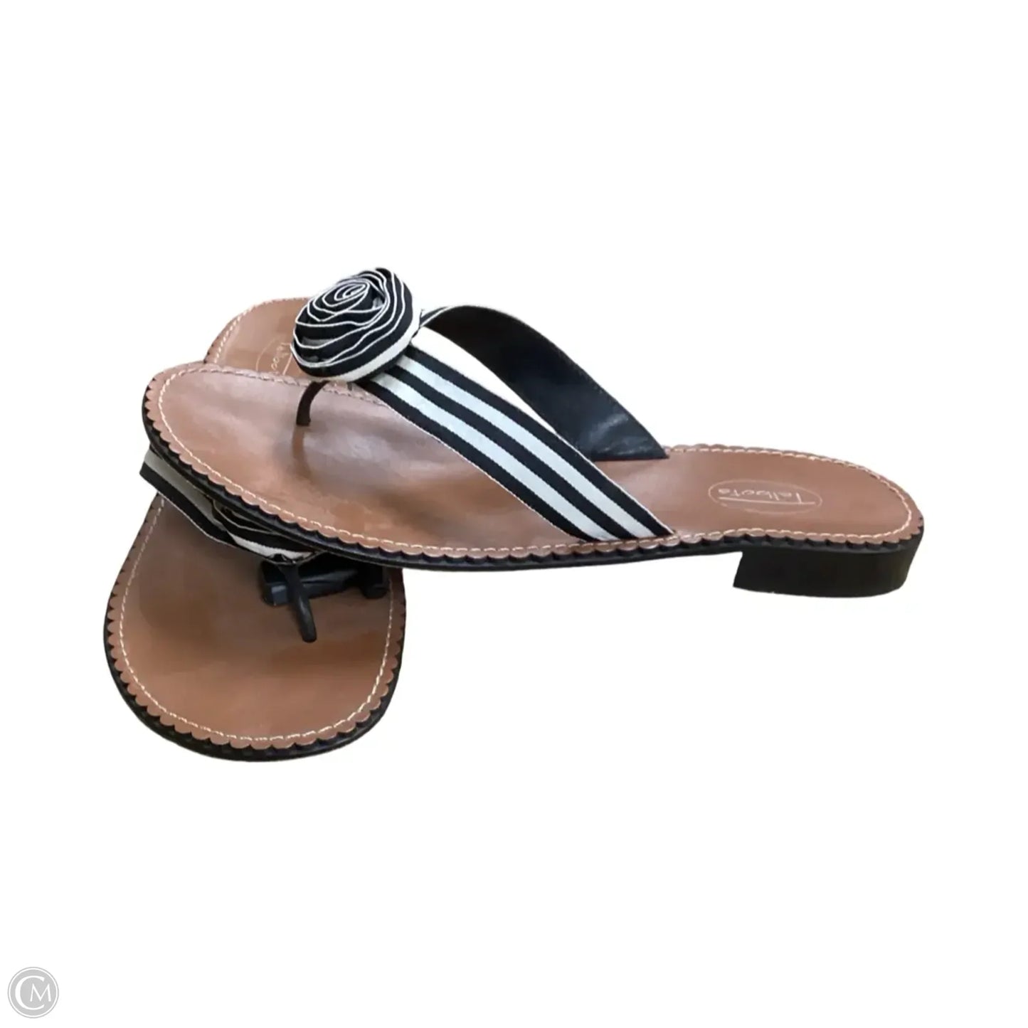 Sandals Flats By Talbots In Black, Size: 10