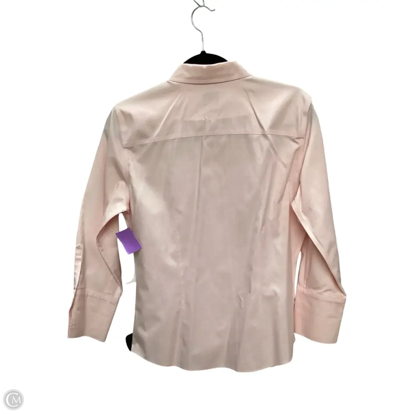 Blouse Long Sleeve By Brooks Brothers In Pink, Size: 6