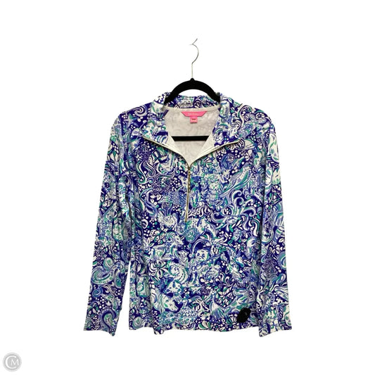 Blouse Designer By Lilly Pulitzer In Blue, Size: S
