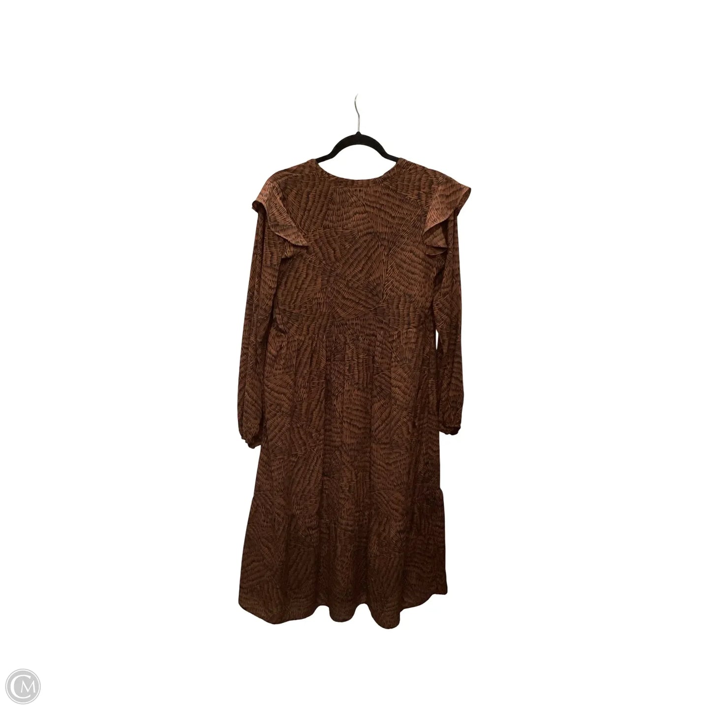 Dress Casual Midi By A New Day In Brown, Size: M