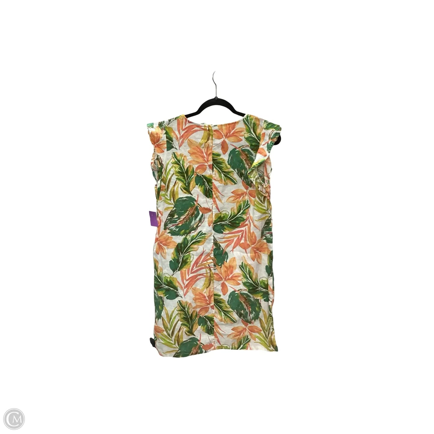 Dress Casual Short By Nicole Miller In Tropical Print, Size: M