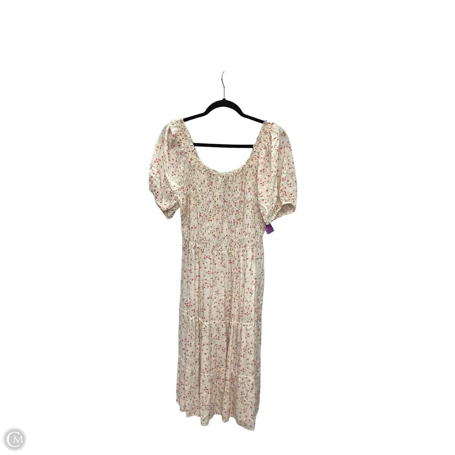 Dress Casual Midi By As U Wish In Floral Print, Size: 1x
