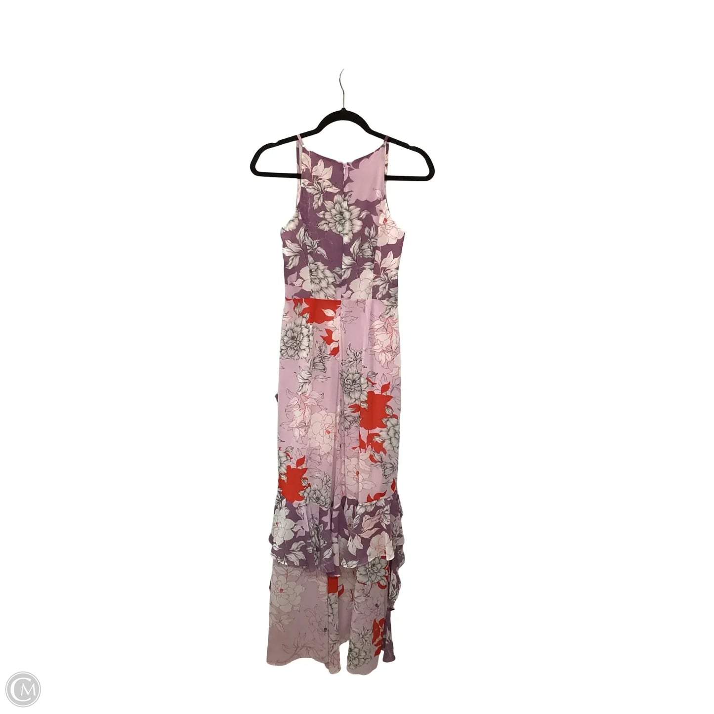 Designer Dress Party Long By Badgley Mischka In Purple, Size: 0