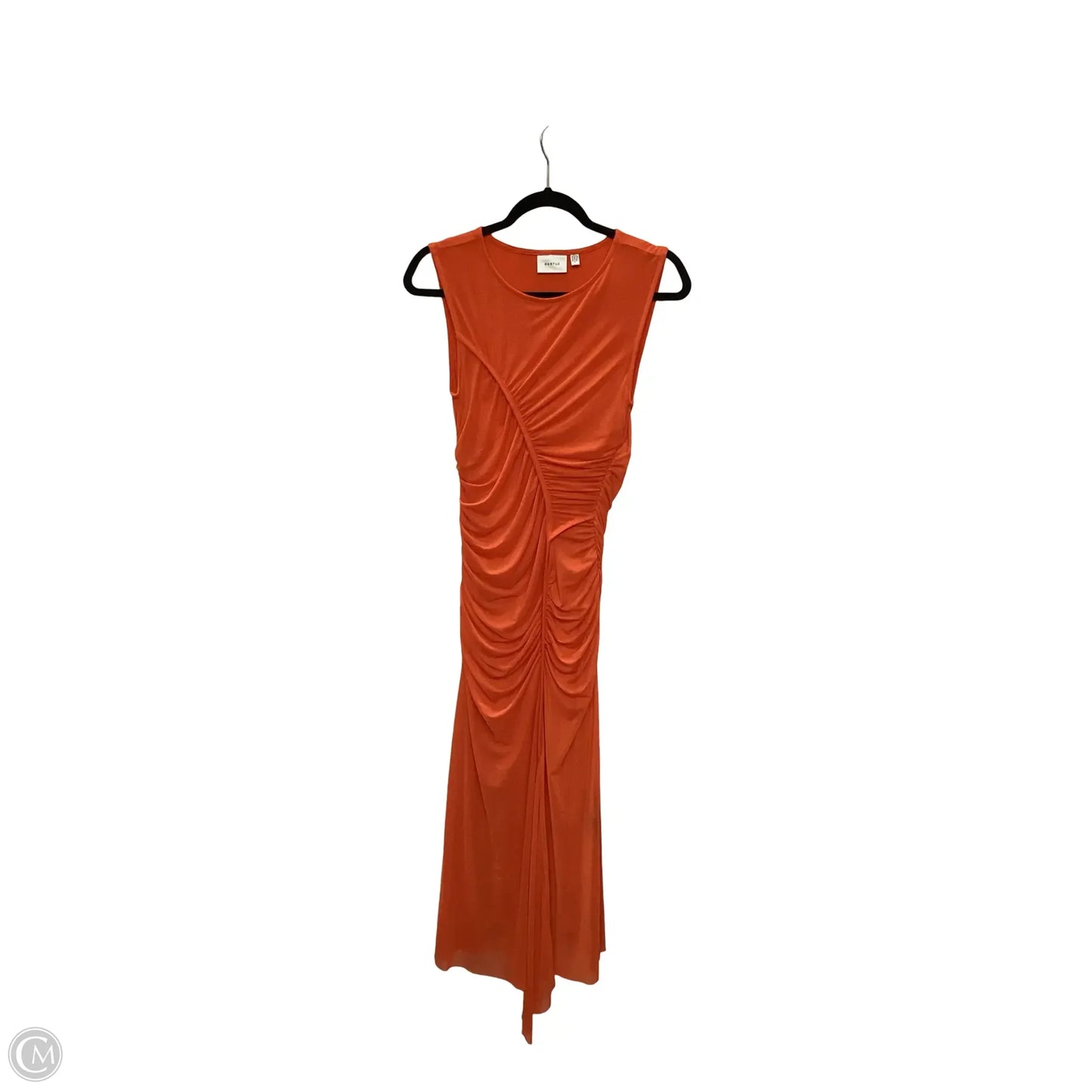 Designer Dress Party Long By GESTUZ In Orange, Size: Xs