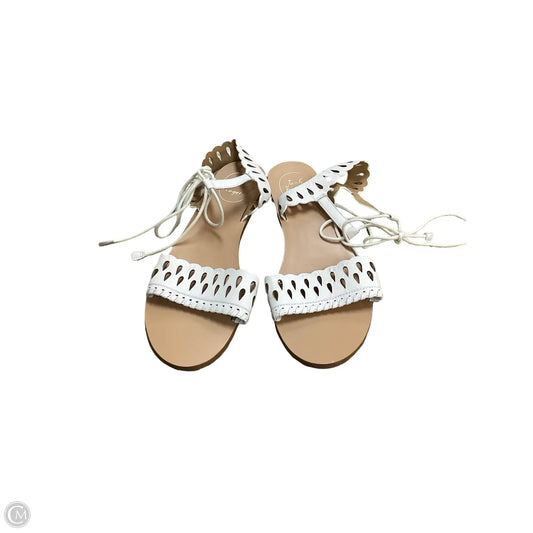 Sandals Flats By Jack Rogers In White, Size: 8.5