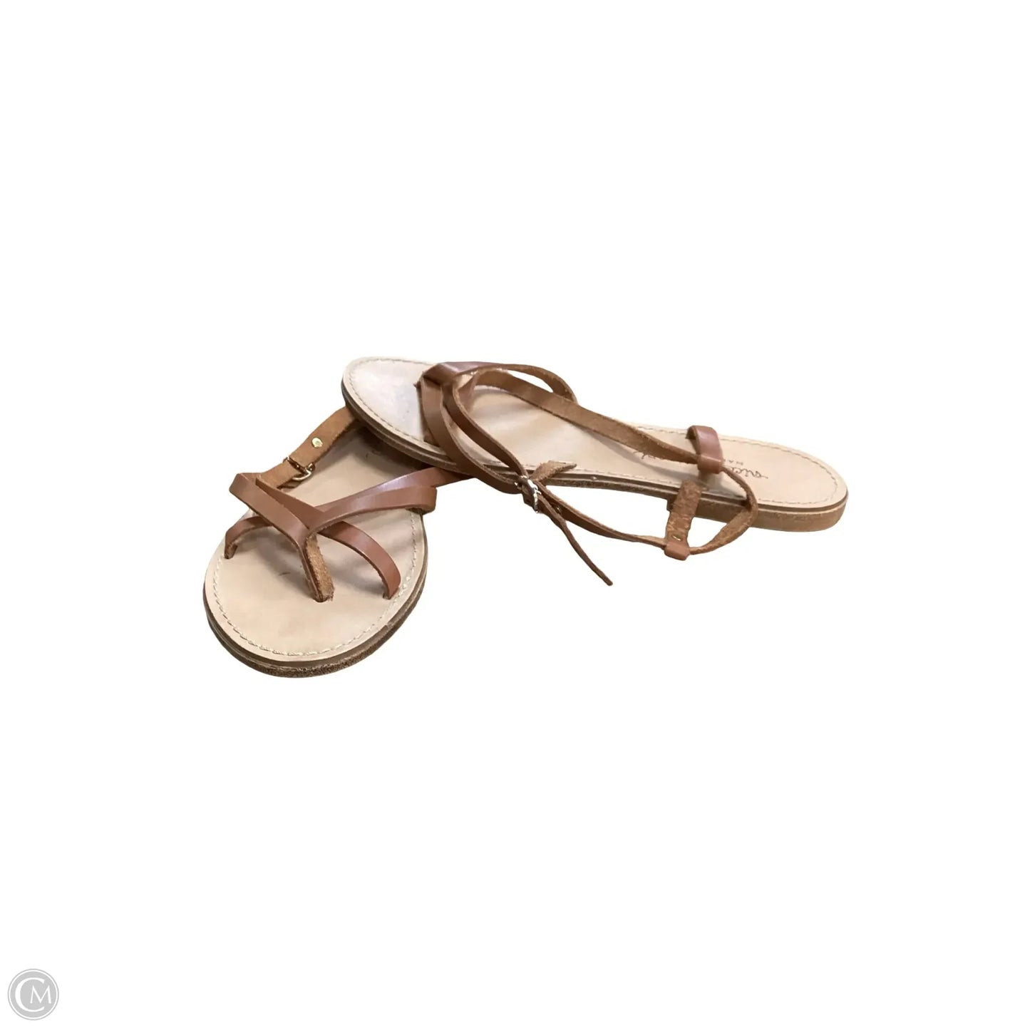 Sandals Flats By Cmc In Brown, Size: 9.5