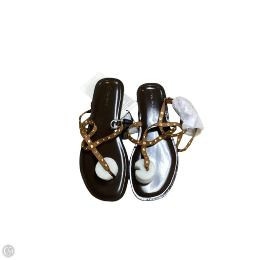 Sandals Flats By The Drop In Brown, Size: 9.5